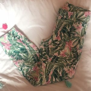 Tropical old navy pixie pants
